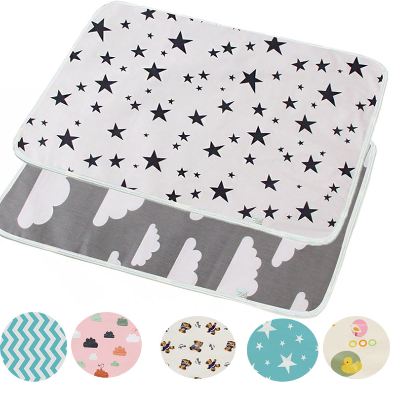 Diaper Changing Mat - Su geçirmez Yeniden Kullanılabilir Yenidoğan Bebek