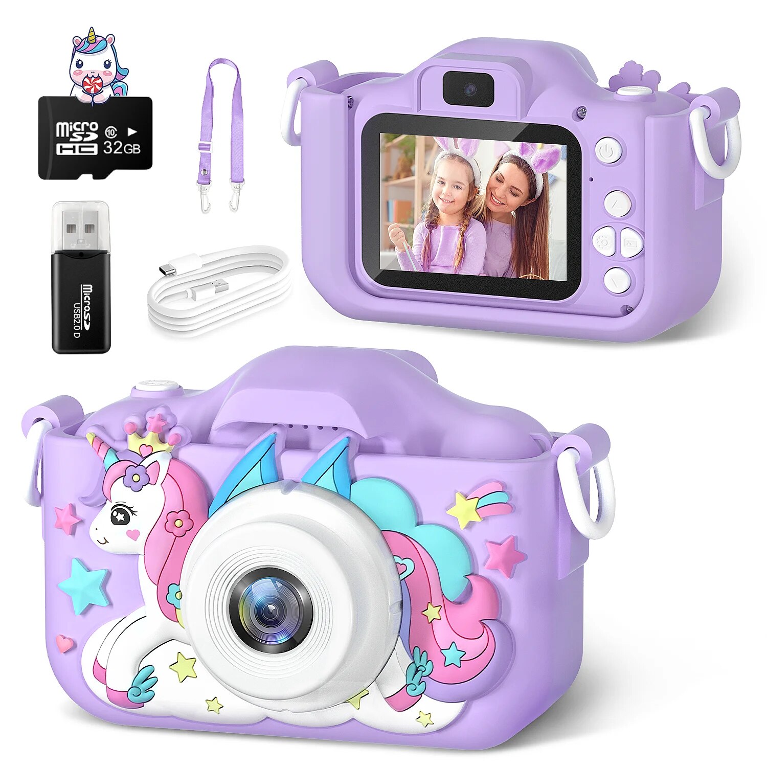 Baby Products Video - Sevimli Unicorn Çocuk Kameraları Yaş 7-12