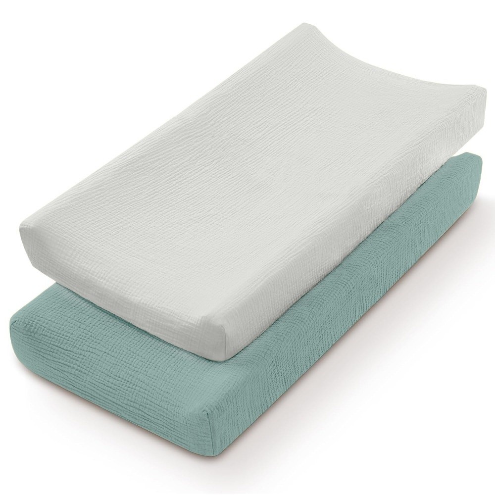 Diaper Changing Mat - 2 adet nefes alabilen pamuklu bebek