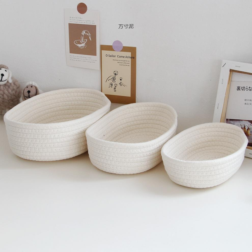 Baby Products Basket - Iskandinav Pamuk Halat Dokuma Saklama Sepetleri