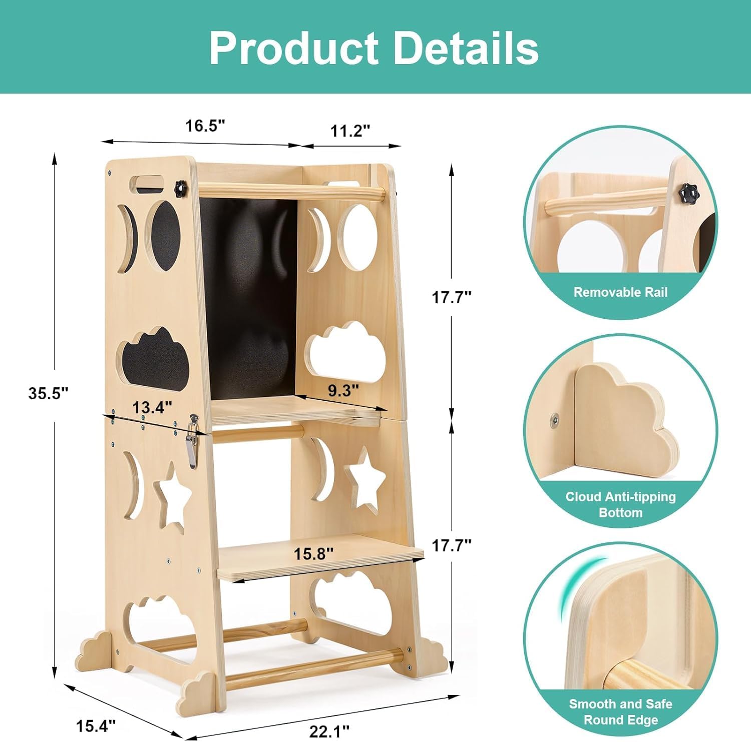 Katlanabilir Çocuk Mutfak Kule - Toddler Learning Tower incelemesi ve fiyatı
