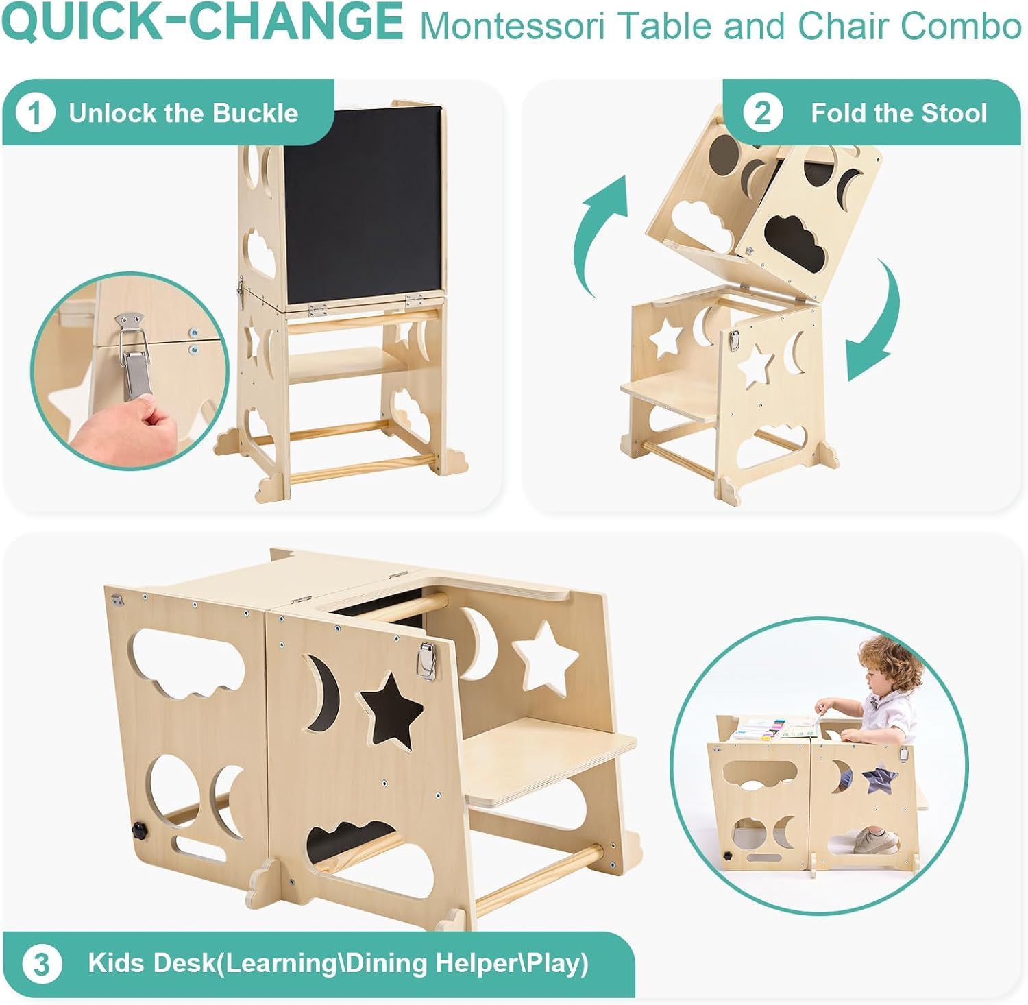Katlanabilir Çocuk Mutfak Kule - Toddler Learning Tower incelemesi ve fiyatı