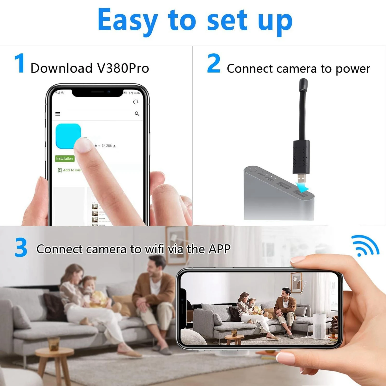 USB WiFi Güvenlik Kamerası 108 - Baby Products Video incelemesi ve fiyatı