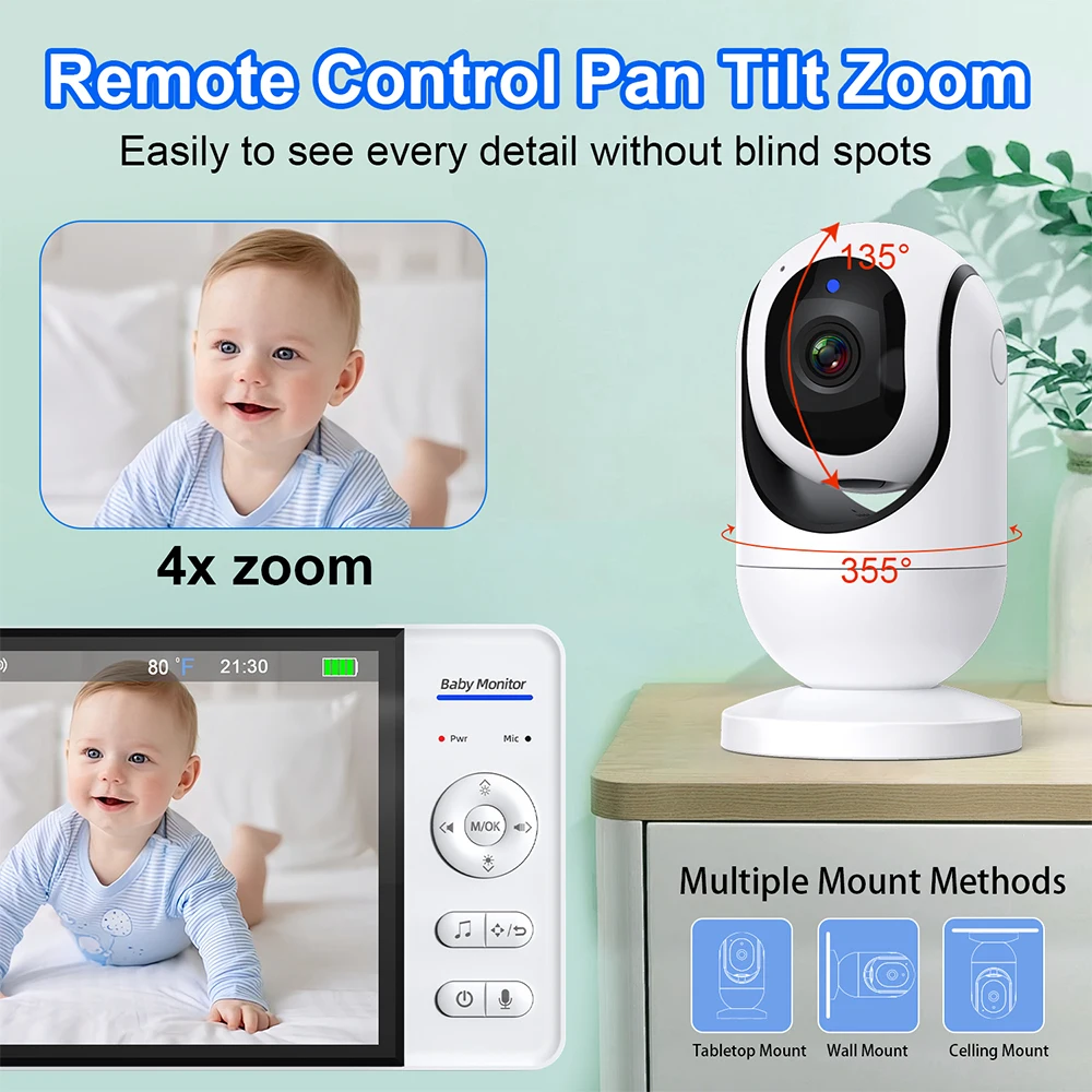 Hiçbir WiFi 7 Inç Bebek Monitö - Baby Products Video incelemesi ve fiyatı