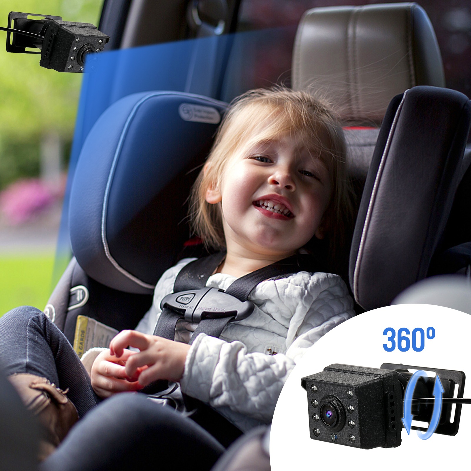 1080P Bebek Araba Aynası, 4.3' - Baby Products Video incelemesi ve fiyatı