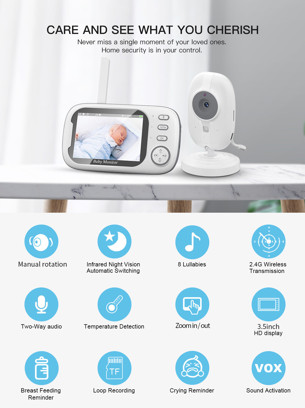 HTMCK 3.5 İnç Kameralı Bebek M - Baby Products Video incelemesi ve fiyatı